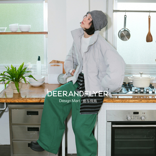 轻暖两色立领泡芙羽绒服7002 126g90白鸭绒 鹿与飞鸟 冰川雪域