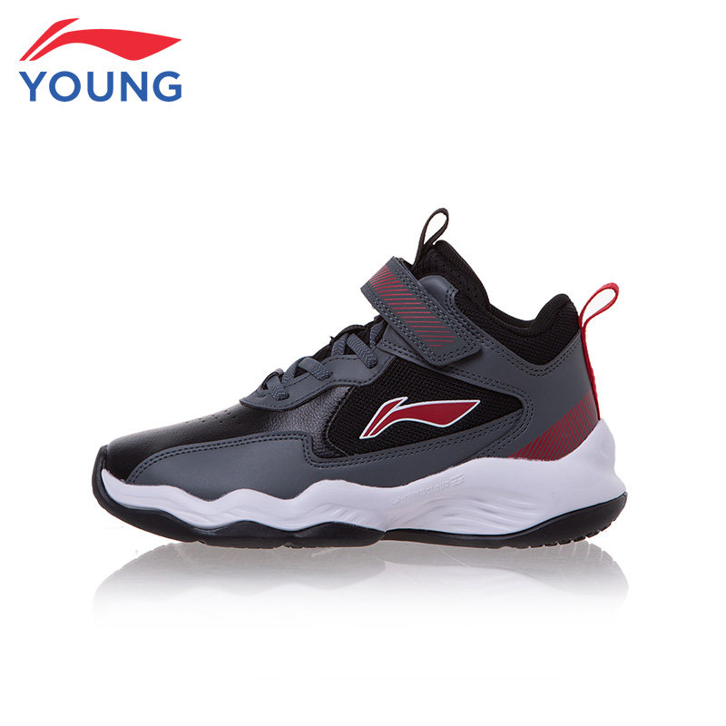 李宁童鞋儿童篮球鞋2023年秋冬男大童魔术贴运动鞋中学生中帮鞋子怎么样,好用不?