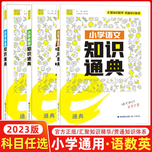 2022新版通城学典小学语文数学英语知识通典大全通用版 小学生一二三四五六年级小升初资料包大集结基础知识集锦总复习教辅工具书