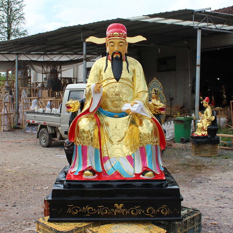 城隍爷神像土地公树脂陶瓷工艺品