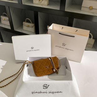 精致女包小香风菱格链条包包时尚百搭斜挎小方包凯旋门包2025新款