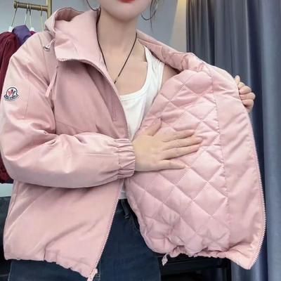 夹棉加厚冲锋衣外套女连帽
