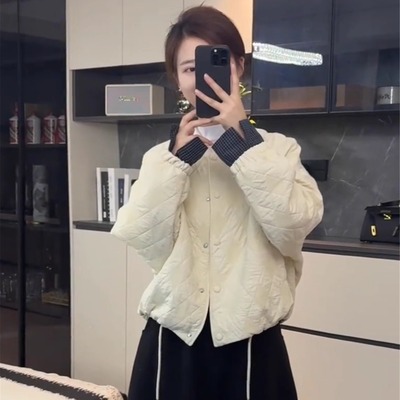 加棉外套女短款棉服秋冬新款2025