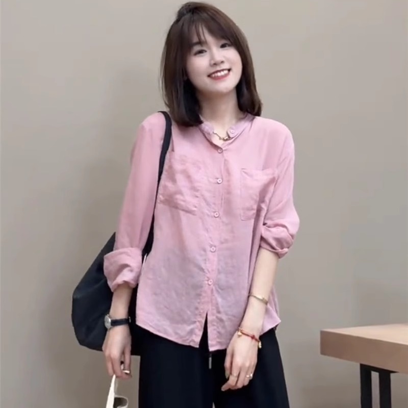 防晒衬衫女薄款上衣夏季2025新款韩版宽松高级感小个子休闲外套