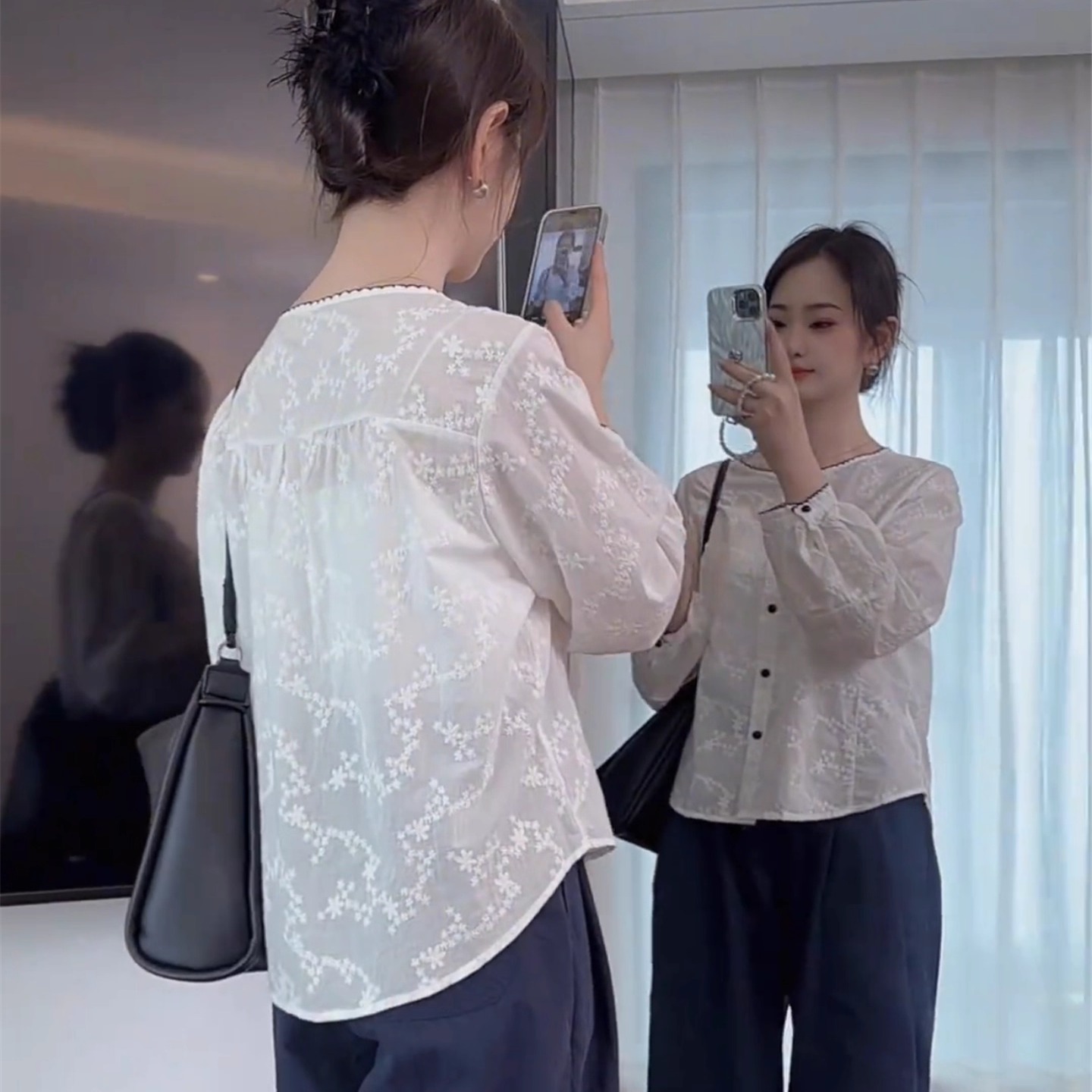 法式衬衫女长袖秋季2025新款韩版