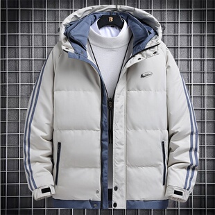 耐克顿棉衣男款冬季休闲连帽加厚棉服新款潮流防风立领保暖外套男