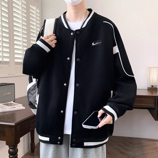 耐克顿夹克男秋冬季 加绒加厚保暖外套青少年休闲百搭潮流帅气上衣