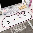 可爱Kitty猫软硅藻泥桌面装饰垫鼠标垫办公桌垫吸水防滑大号异形