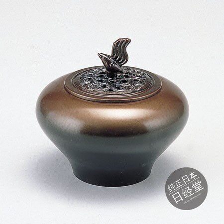 高冈铜器香炉小鸟盖子香薰炉