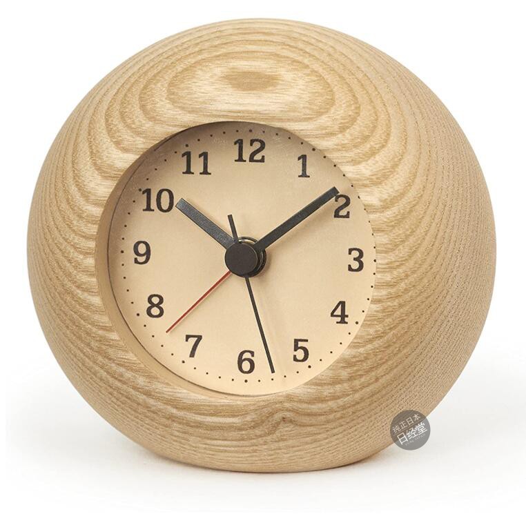 代购Lemnos闹钟原木色自然小清新