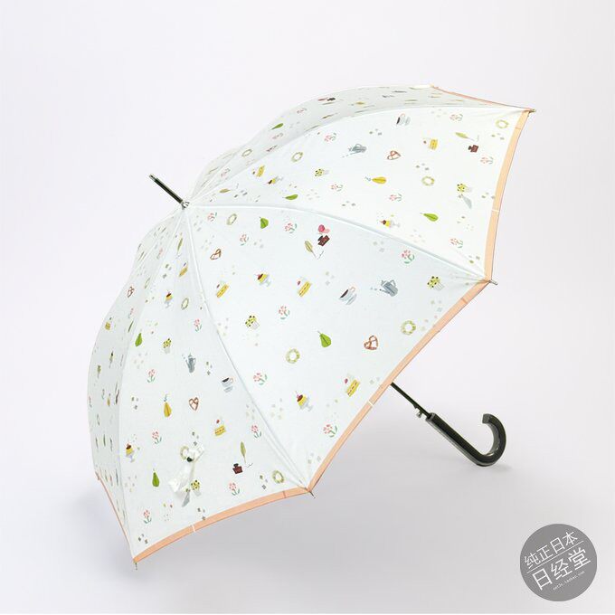 日本代购 kasanowa 手工制 田村美紀作者插画甜点花朵长柄雨伞