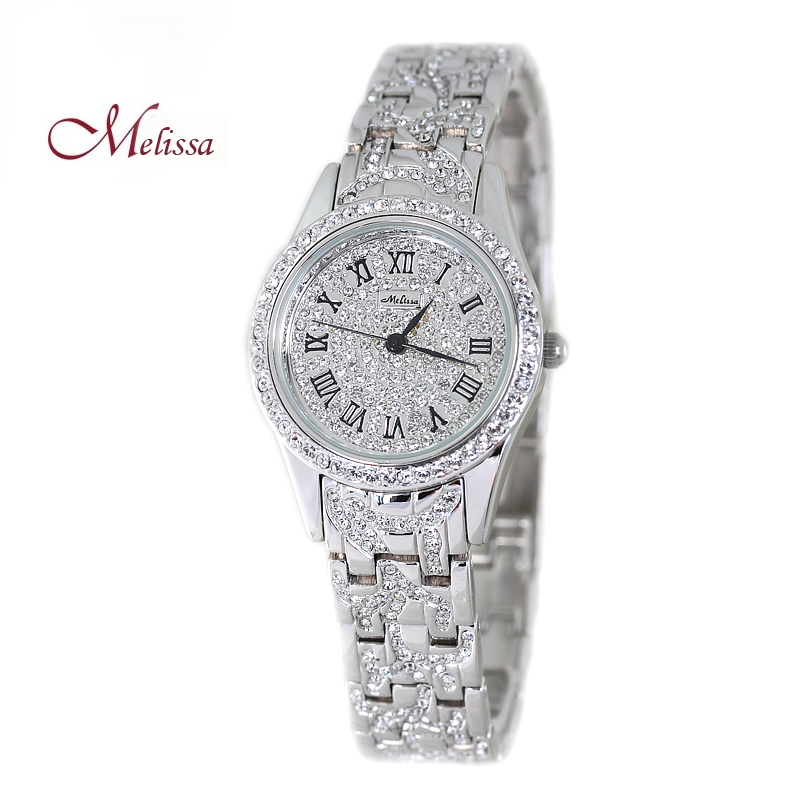 玛丽莎轻奢水钻闪耀小款防水表女