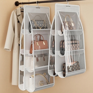 包包收纳挂袋省空间家用衣柜小包防尘袋透明保护套放包神器置物架