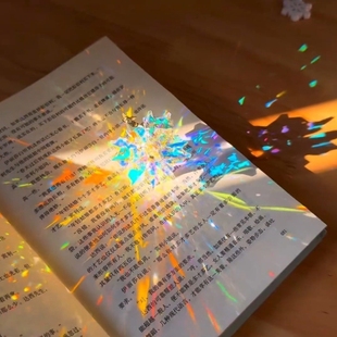 太阳捕手晶体石挂件阳光捕捉器折射棱镜立方体丁达尔效应桌面摆件