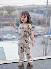 亲子款家居服套装七分袖竹纤维夏款空调房睡衣居家外出服男宝女宝