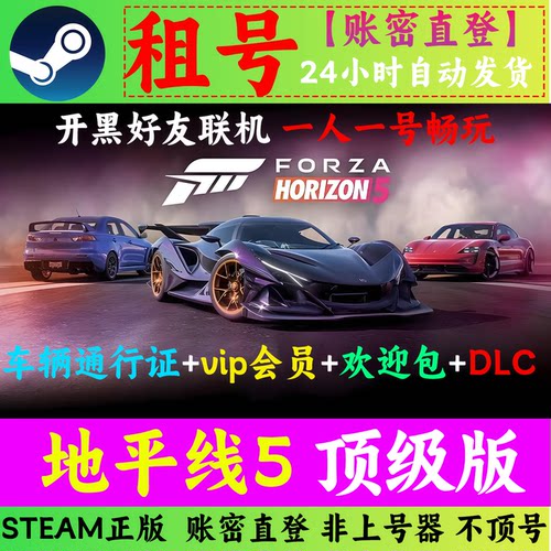 地平线5租号 终极版 DLC 可在线联机 账密直登 STEAM正版