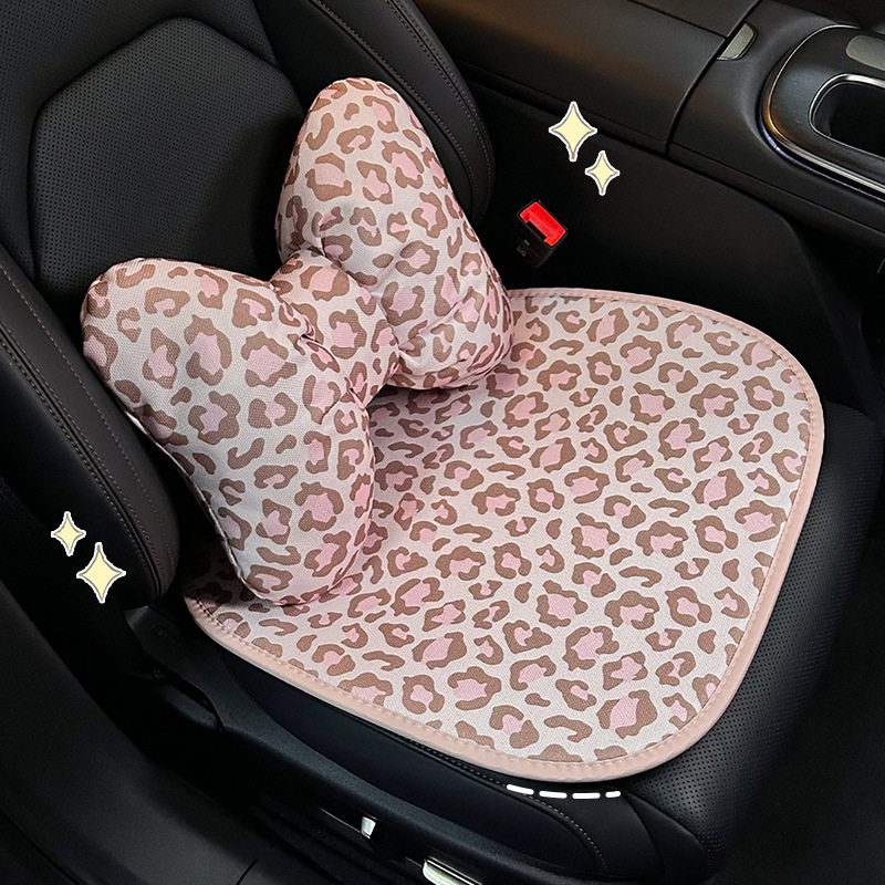 2026新款汽车坐垫豹纹四季通用车载座椅坐垫轻奢高级感座椅套