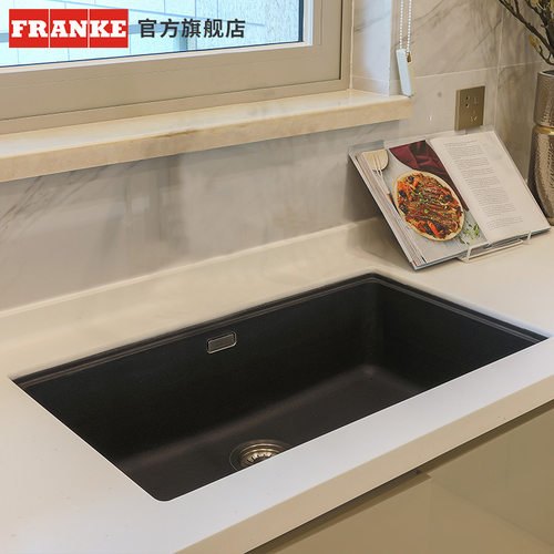 弗兰卡水槽大单槽厨房家用进口花岗岩洗菜盆石英石洗碗单槽裸槽