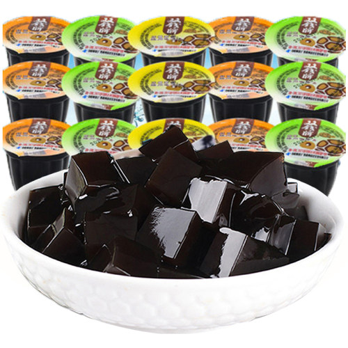【1020g/袋约34个】双钱牌龟苓膏正宗梧州广西特产啫喱杯清热非果