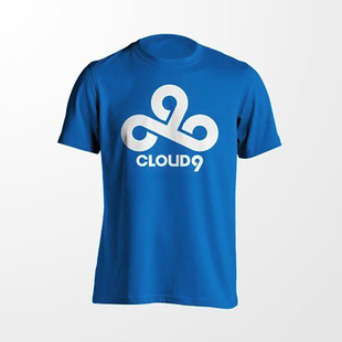 DOTA2 官方队服 纯棉T恤男 cloud9 LOL英雄联盟电竞战队短袖