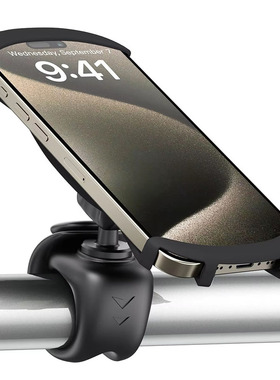 外卖骑手手机支架可调角度绑带车把架strap bike phone holder