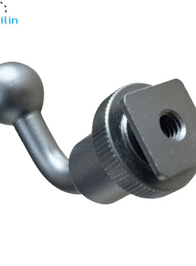 一体式冷热靴位17mm球头三脚架手机转接头cold shoe ball adapter