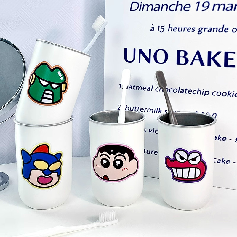 漱口杯蜡笔小新卡通高颜值牙杯可爱洗漱杯家用学生宿舍一家漱口杯,家装主材,牙刷牙杯架/漱口杯,淘宝优惠券,粉丝福利购,淘宝优惠卷