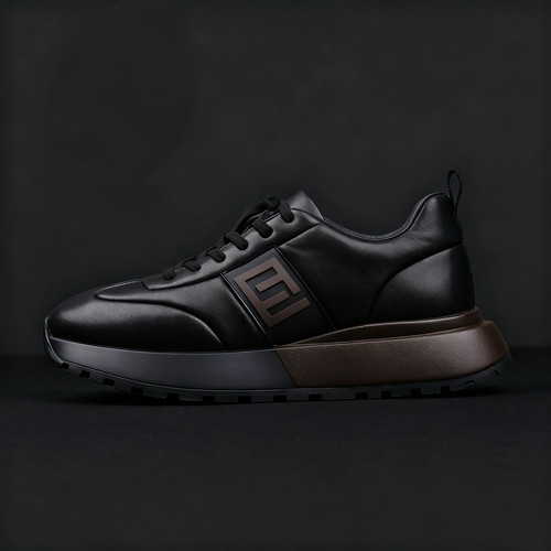 高端新款板鞋百搭头层牛皮男鞋