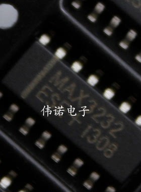 MAX3232 MAX3232CSE MAX3232ESE SOP16 3.3V RS-232收发器