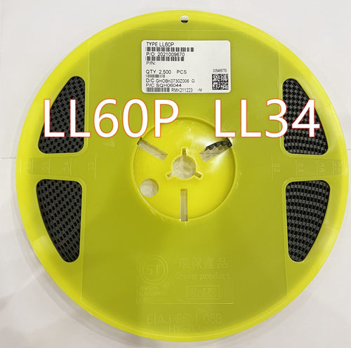 贴片检波二极管 1N60 LL34 1206封圆柱 LL60P 一盘2500个 包邮