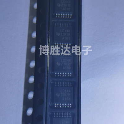 全新原装 SN74LVC14APWR 丝印LC14A 贴片TSSOP-14 反相器IC芯片