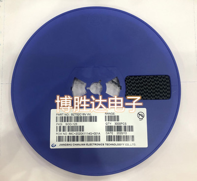 长电 贴片稳压二极管 BZT52C18 18V SOD123 1206 丝印WL 包邮