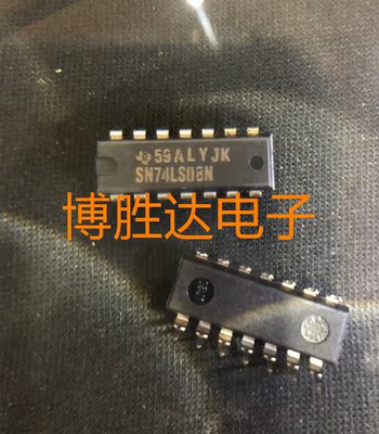 SN74LS08N 直插 DIP14 四路2输入与门 74LS08