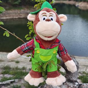 可爱大头猴子小老费马猴毛绒玩具吸磁贴冰箱车载装饰摆件玩偶公仔