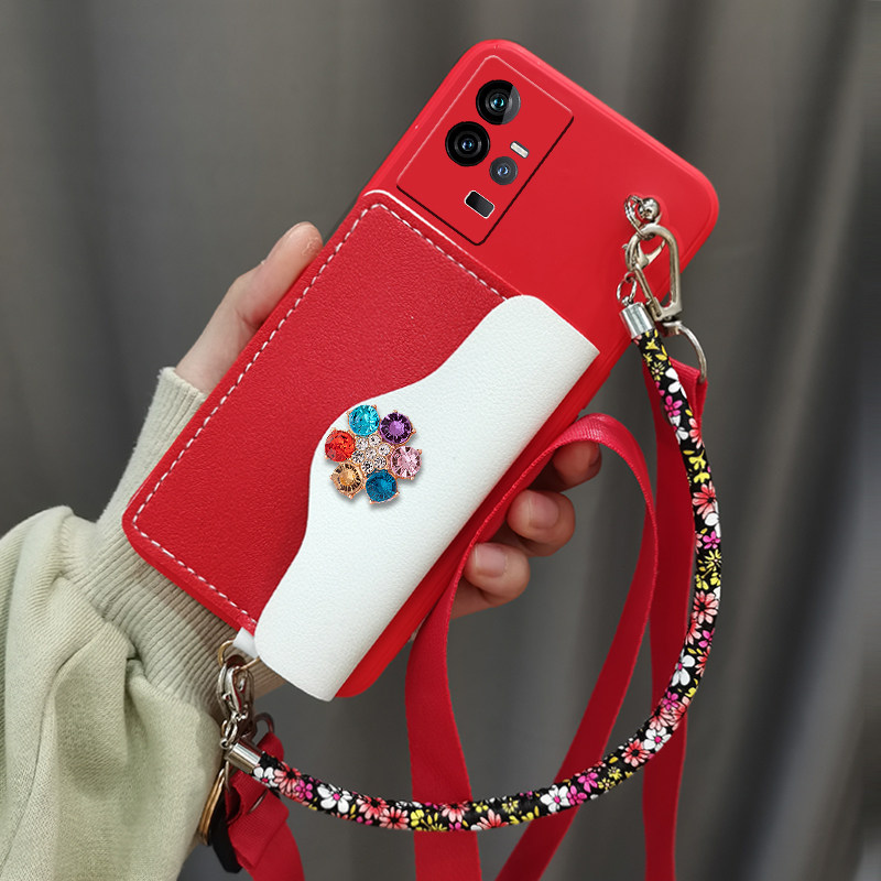 iQOO11手机壳斜跨背带挂绳