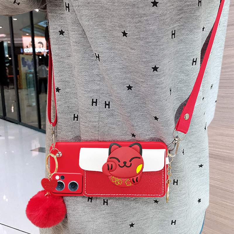 适用opporeno7卡包手机壳