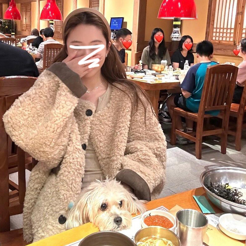 小个子香风羊羔毛绒外套女春秋季2025新爆款韩系宽松开春上衣高级