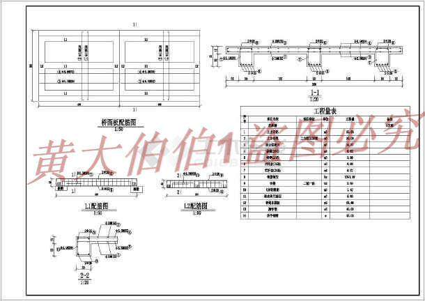 8米农桥（主要适合于施工cad图纸阶段使用）水利工程设计dwg图纸