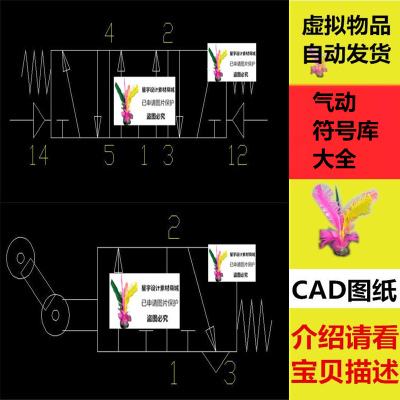 气动符号库大全 CAD图纸