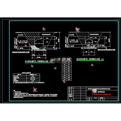 给排水沟槽开挖 回填断面图CAD图纸 总图 回填横断面示意图 等