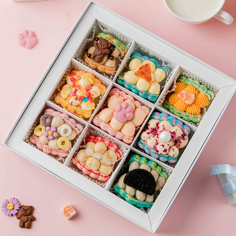 圣诞节生日礼物三丽欧马卡龙蛋糕