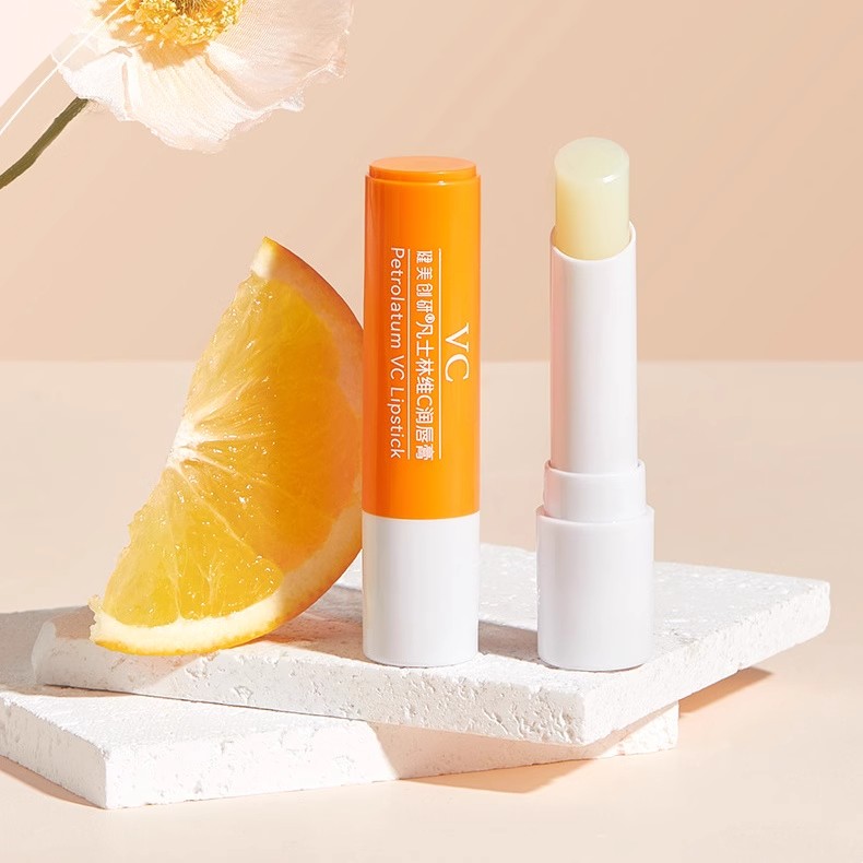 健美创研凡士林维Ｃ润唇膏女保湿滋润补水防干裂去死皮淡化唇纹男