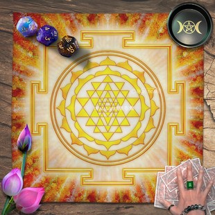 罗牌塔桌布韦特方布推牌布背景布室利延陀罗灵摆祭坛仪式台布装饰