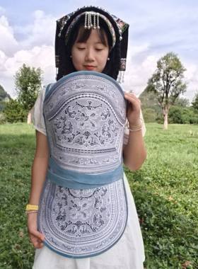 贵州织金黔西贵阳安顺普定传统少数民族刺绣后背式宝宝背扇背带