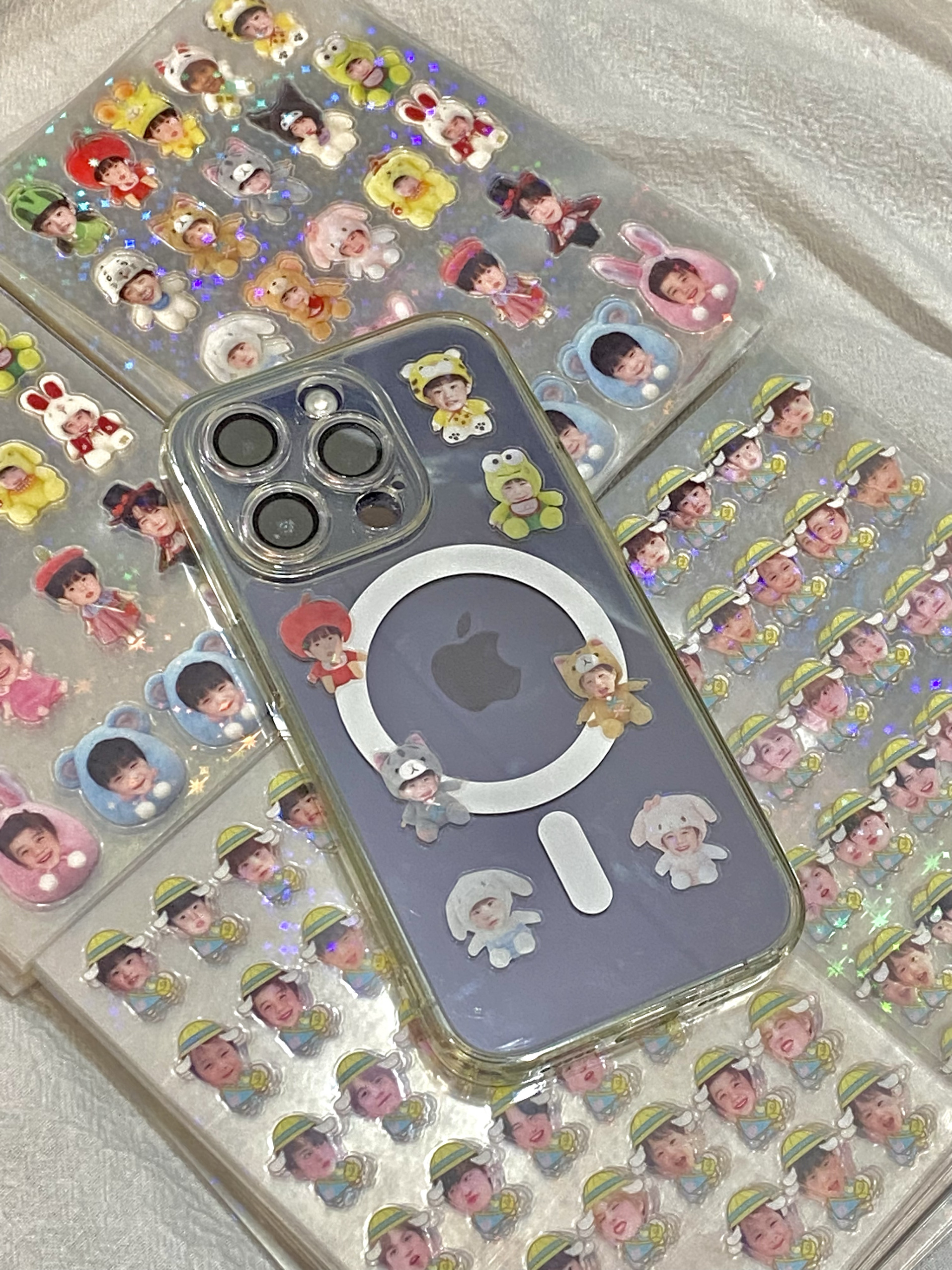 nctdream双透闪膜手帐咕卡拼贴贴纸A6贴纸nct贴纸nctdream贴纸