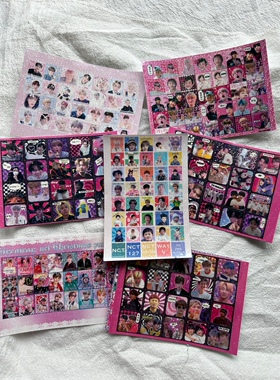 NCT贴纸不干胶明星手帐贴纸diy贴纸可爱饭制定制大头贴diy