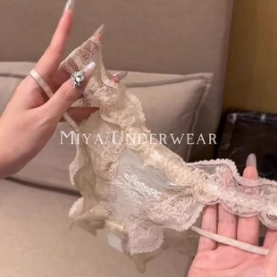 穿上超级撩人 自带腿环 蕾丝柔软不夹pp …也太纯欲了 蕾丝内裤