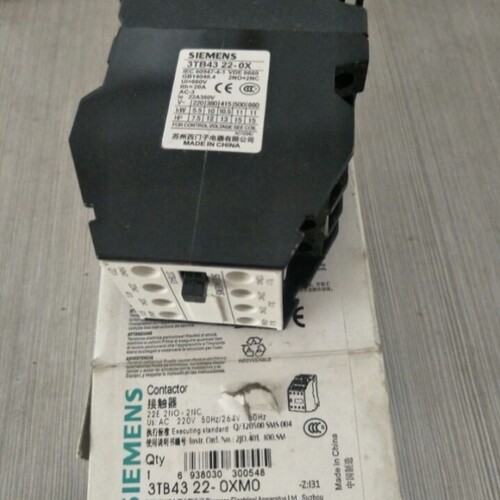 【议价】交流接触器3TB4322-0X 3TB4322-0XM0 22A 220V实物图