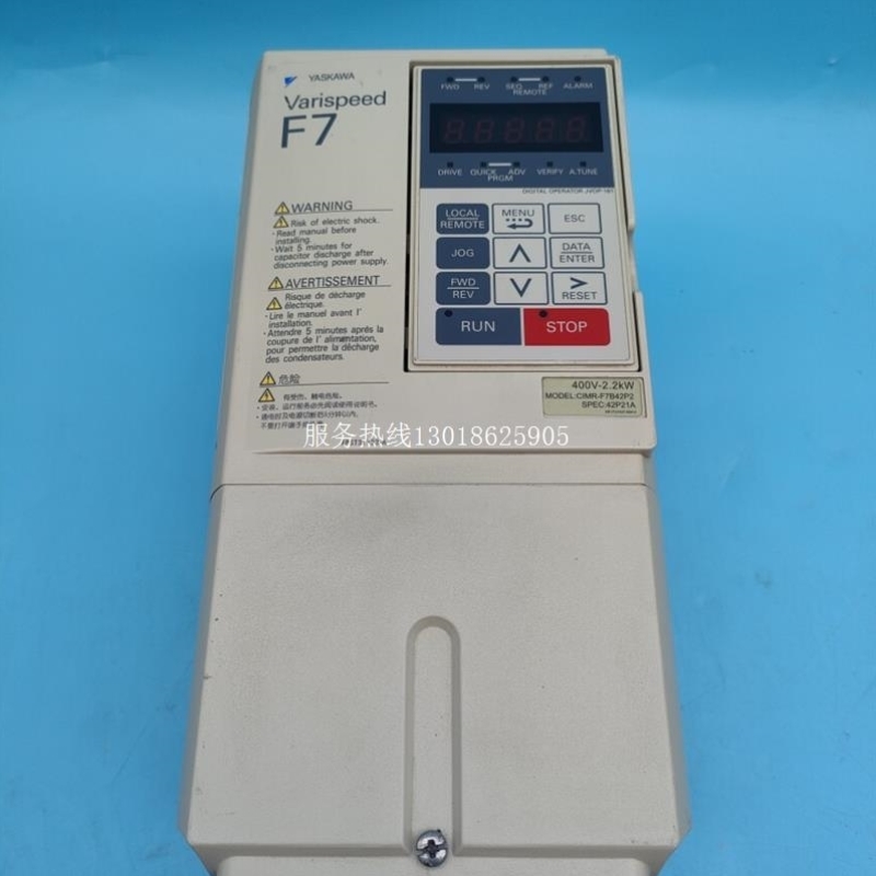 【议价】安川变频器F7系列 CIMR-F7B42P2/42P21A 一手资源 成色漂