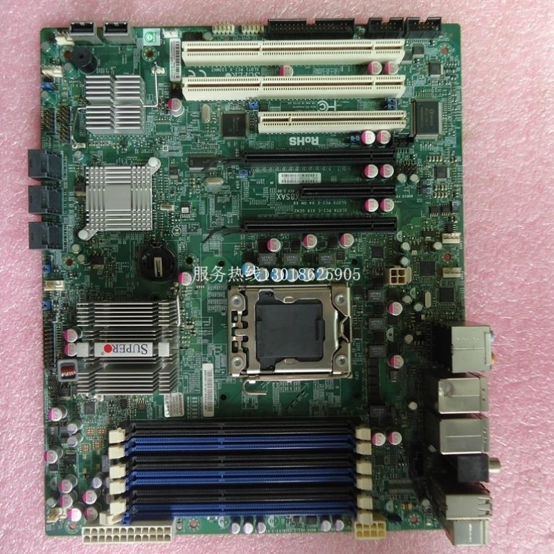 【议价】X8SAX 1366针单路工作站主板 支持至强55 56 I7-950CPU X